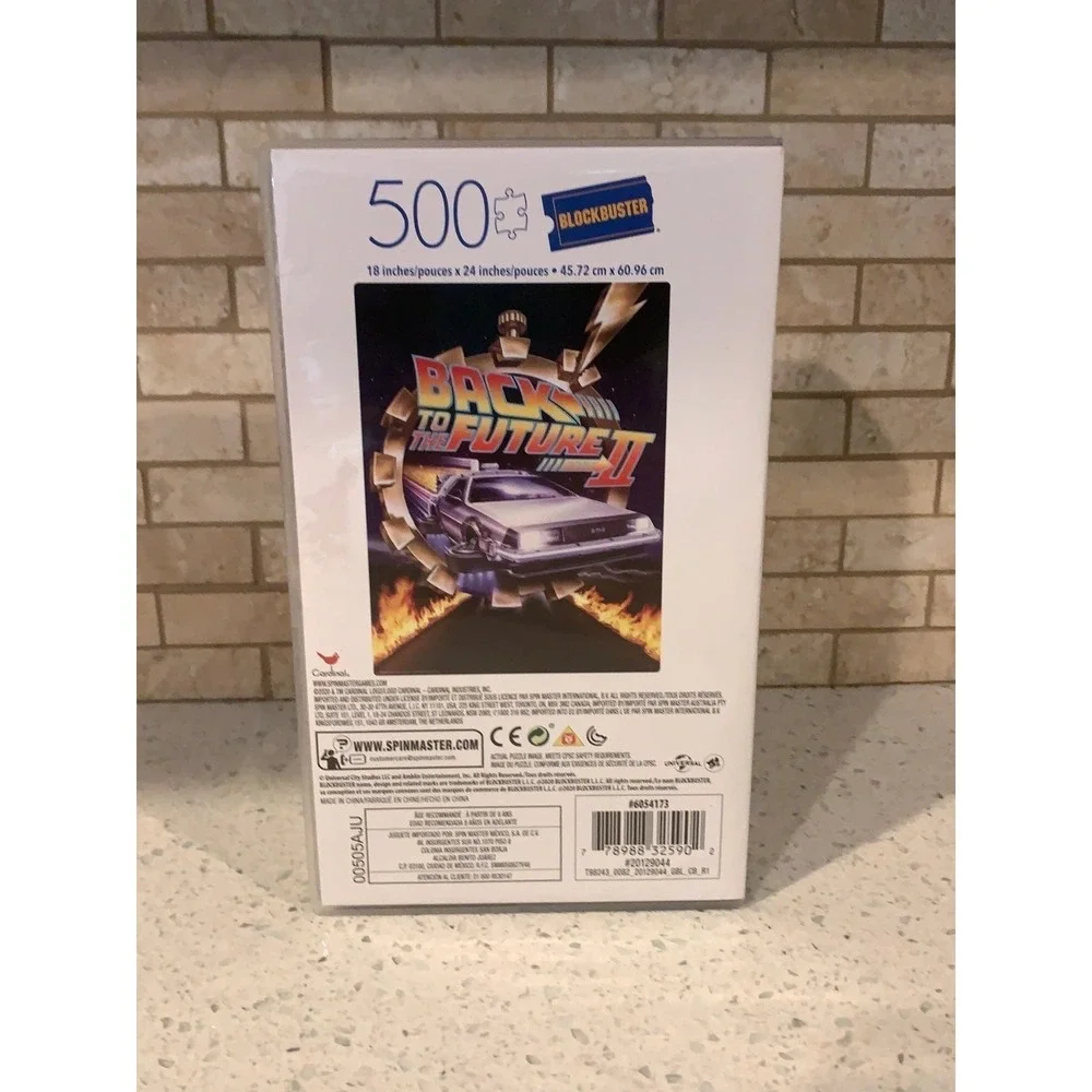 Back to the Future II 2 500 Piece Puzzle in VHS Blockbuster‎ Box Bt